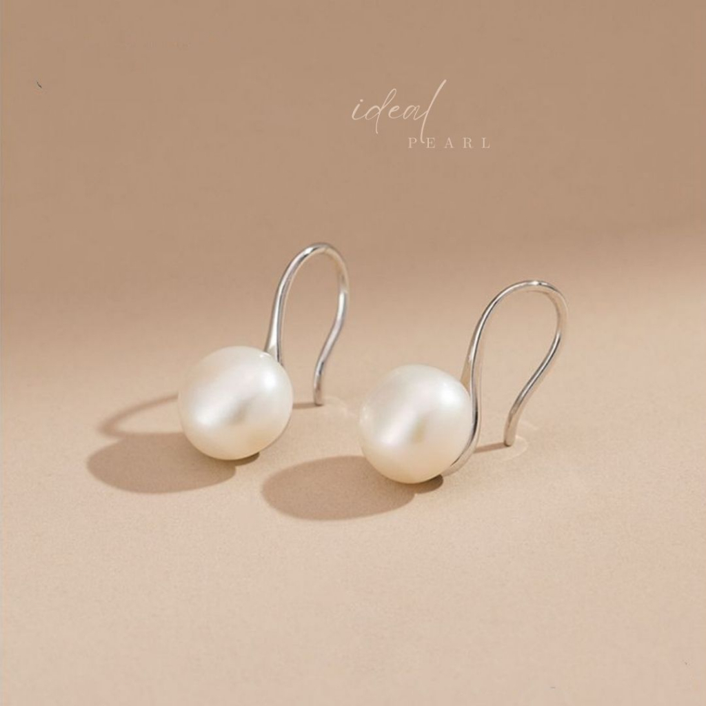 iDEAL ต่างหูไข่มุก Classy Pearl ไข่มุกสีขาว ต่างหูมุก ตุ้มหูไข่มุก ตุ้มหูเงินแท้ Valentine ของขวัญ - รูปที่ 7