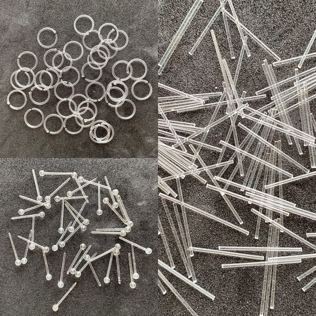 ต่างหูพลาสติก (ไม่รวมแป้นพลาสติก) Plastic Earrings
