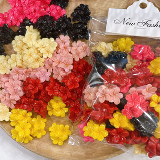 🌺เรซิ่นดอกไม้ 1 บาท คละสี 🇹🇭พร้อมส่งนะคะ