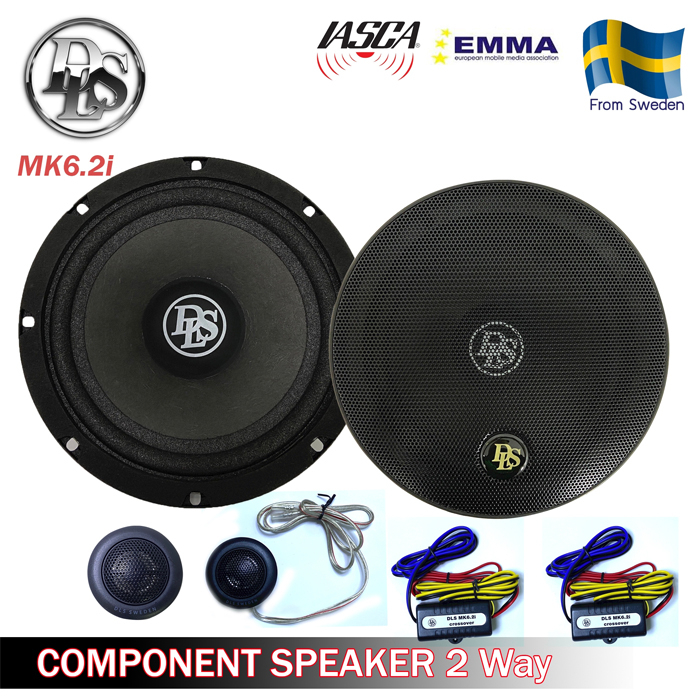 ลำโพง DLS รุ่น MK6.2i PERFORMANCE Series ลำโพงรถยนต์ 6.5 นิ้วแยกชิ้น2 ทางพร้อม ทวีตเตอร์ไมลาร์ขนาด 1