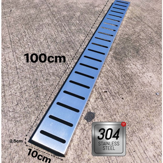 ฝาปิดรางระบายน้ำ Stainless กว้าง10cm ยาว 1เมตร