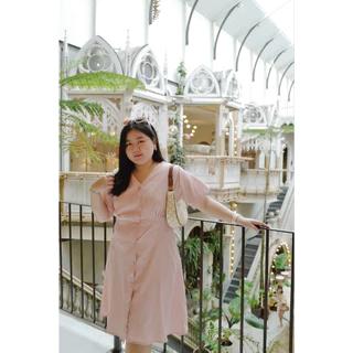 Irin Dress เดรสกระดุมหน้าสไตล์เกาหลี #เสื้อผ้าสาวอวบ Plussize