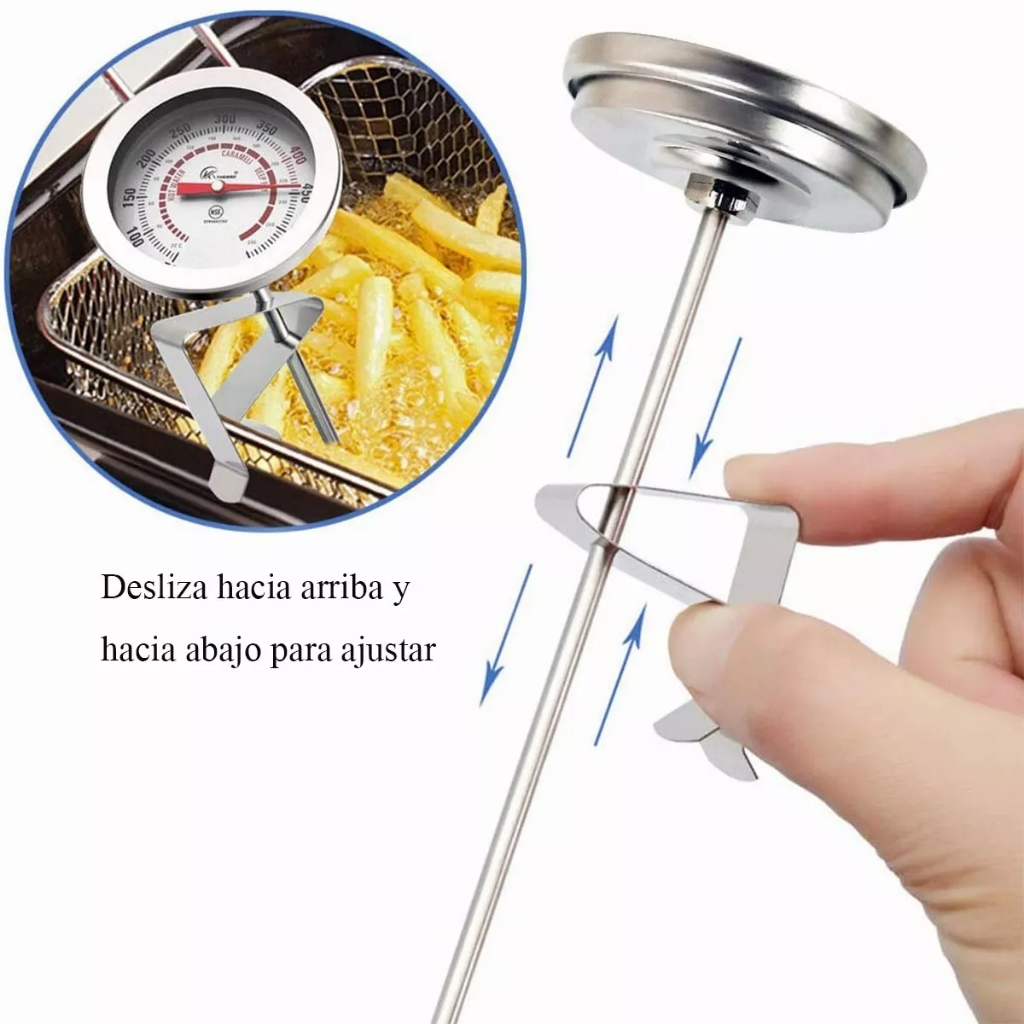 เครื่องวัดอุณหภูมิอาหาร เกรดอาหาร วัดน้ำมัน เครื่องวัดอุณหภูมิทอดอาหาร เครื่องวัดอุณหภูมิ / กาแฟน้ํามันร้อนสแตนเลส / แคล - รูปที่ 5