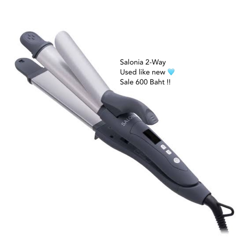 Salonia 2way straightening & curling hair iron