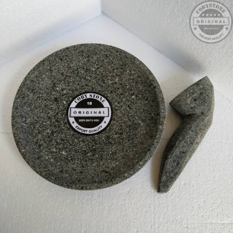 สินค้าพรีออเดอร์ ครกอินโดของแท้ Original Stone 18CM
