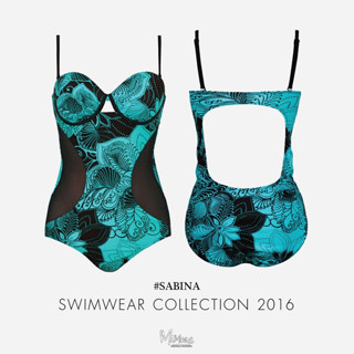 Sabina Mimosa Swimwear Collection ชุดว่ายน้ำวันพีซดันทรง ฟองดูม