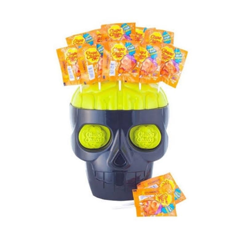 Chupa Chups 3D Skull หัวกะโหลกใหญ่ มีกล่อง พร้อมส่ง จูปาจุ๊ปส์ + ...
