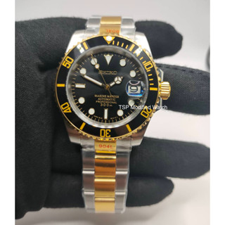 Seiko Mod Submariner Partial Gold🇹🇭สต๊อกในไทย พร้อมส่ง 1-2 วัน🔥โปรโมชั่น ราคาท้าให้ลอง🔥สินค้าจำนวนจำกัด🔥