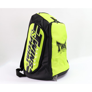 Twins Special Backpack Bag-5 Green Boxing Equipment MMA K1  กระเป๋าเป้สพายหลัง สีเขียว ทวินส์สเปเชี่ยล ของแท้จากโรงงาน