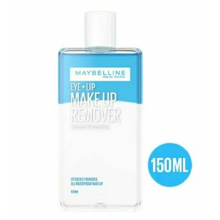 (ของแท้💯%)New👍MAYBELLINE NEW YORK EYE &amp; LIP MAKE UP REMOVER 150ml