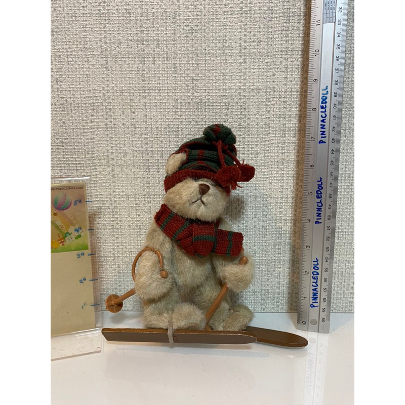 Mogul Russ ski bear ตุ๊กตาหมีขี่สกี ของแท้ งานวินเทจ สภาพ94%