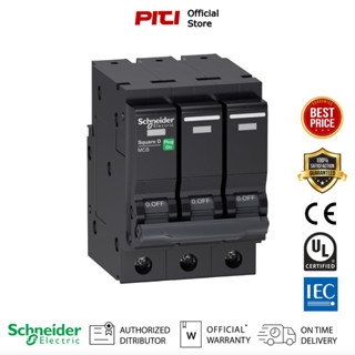 Schneider เซอร์กิตเบรกเกอร์ลูกย่อย QOvs ชนิด 3โพล ขนาด 10-63A 6kA รหัส QO3..VSC6T