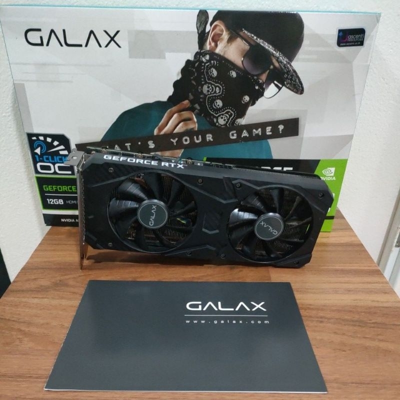 การ์ดจอ มือสอง GALAX GEFORCE RTX3060 1-Click OC 12GB GDDR6