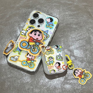 เคสแอร์พอด 3 Airpods 3 pro2 case การ์ตูนสติ๊กเกอร์ พร้อมเครื่องประดับ เครยอนชินจัง Airpod 3 pro2 เคส Airpod 1 gen2 case