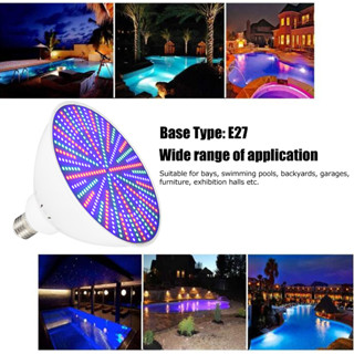 Garding E27 หลอดไฟ Led Rgb พร้อมรีโมตคอนโทรล สําหรับสระว่ายน้ํา Ac12V