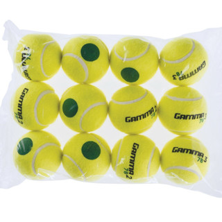 Gamma : GMACG78T00* ลูกเทนนิส Sport Kids Training (Transition) Balls 78 Green Dot (1 เเพค มี 12 ลูก)