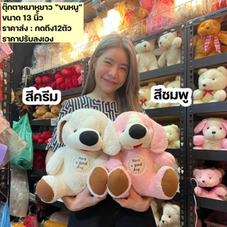 (กด12ตัวได้ราคาส่งอัตโนมัต) ตุ๊กตาหมา​ หมาน้อย​ ของขวัญ ตุ๊กตา หมา ตุ๊กตาหมาน่ารัก น้องหมา