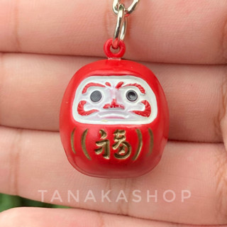 (Daruma) กระพรวนดารุมะ สีแดง สูง3เซน [เครื่องรางญี่ปุ่น]