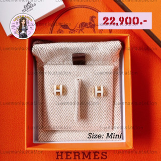 👜: New!! Hermes Earrings Mini Pop RGHW‼️ก่อนกดสั่งรบกวนทักมาเช็คสต๊อคก่อนนะคะ‼️