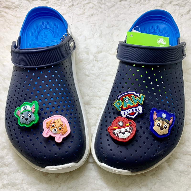 JBLR 👠🌈 🐾 🐾 ตัวติดรองเท้ามีรู  รูเล็ก “ ขบวนการ เจ้าตูบ สี่ขา  “ 🌈🌸🌀Shoe charm crocs LiteRide ” Paw Patrol ”งานดีสีสวยสด
