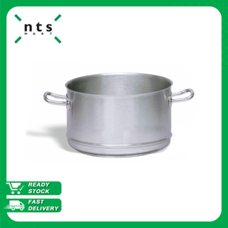 PUJADAS STEAM POT  หม้อ หม้อสแตนเลส304 เส้นผ่านสูนย์กลาง28xสูง17.5ซม ความจุ10ลิตร รุ่น PUJ1-243.028