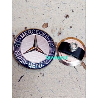 Benz ดาวจม แบบขาเหล็กยึด หน้ากว้าง 57มิล สำหรับรุ่น W204 W211 W220 W207 W638 สีน้ำเงินเข้ม(is)