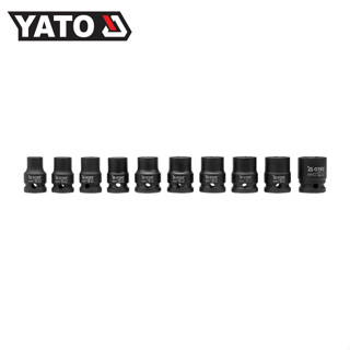 YATO YT-1025 ชุดลูกบล็อกลมสั้น 1/2" x 6P 10 ตัวชุด (10 - 22 mm)