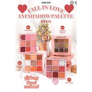 ⚡FLASH SALE⚡♡พร้อมส่ง์ SIVANNA FALL IN LOVE EYESHADOW PALETTE HF631 ซิวานน่า อายแชโดว์ ฟอล อิน เลิฟ x 1 ชิ้น