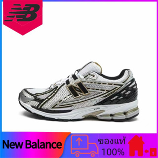 ของแท้ 100% New Balance NB 1906R all-match breathable shock-absorbing wear-resistant รองเท้าวิ่ง low-top unisex สีเงิน