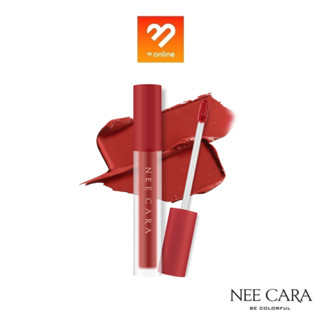 NEE CARA Velvet Matte Lip Glaze 4g. NA1961 นี คาร่า ลิปแมทเนื้อกำมะหยี่ ติดทนไม่หลุดง่าย