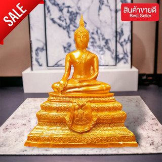 MOL[99]พระพุทธชินสีห์ วัดบวรนิเวศวิหารรุ่นเเรก สีน้ำทอง หน้าตัก 5 นิ้ว สูง 27 ซม. เนื้อเรซิ่นพรีเมี่ยม