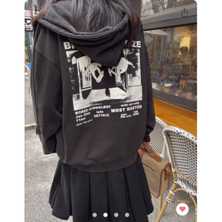 พรีออเดอร์ PREORDER BRANDY MELVILLE CARLA / CHRISTY Bring the Noize HOODIE (Oversized)