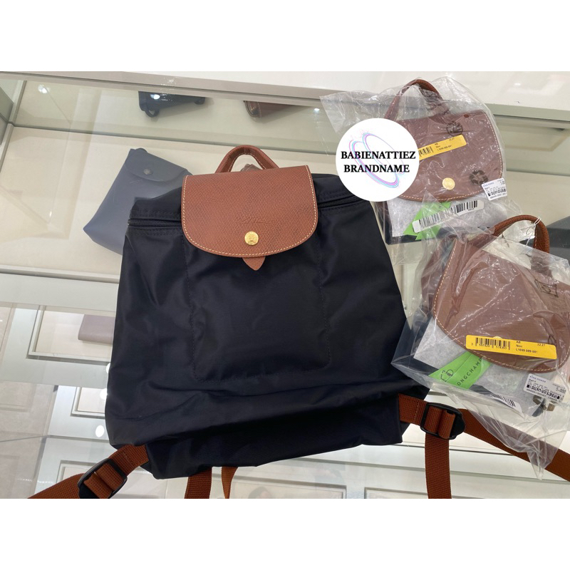 💥BEST SELLER 💥(แท้100%จากKingPower)LONGCHAMP Le Pliage / Back pack (เป้สีดำ) (กรุณาสอบถามก่อนสั่งชื้