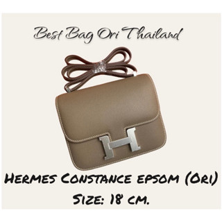 [งานออริ หนังแท้]🔥แอร์แมส Constance epsom 18 cm.งานเย็บมือ🔥ภาพถ่ายงานจริง ทักแชทก่อนกดสั่งซื้อ