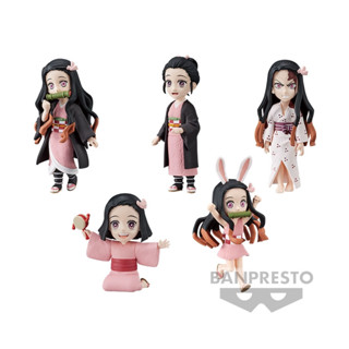 Bandai(บันได) BANPRESTO WCF SET-5-DEMON SLAYER: KIMETSU NO YAIBA WCF -NEZUKO KAMADO COLLECTION - SET - 5