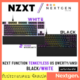 NZXT KEYBOARD FUNCTION TENKEYLESS US (Black/White)  QWERTY/ANSI