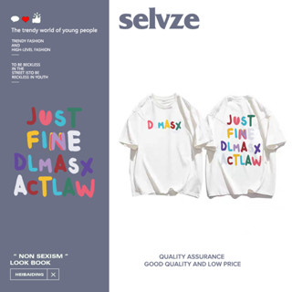 SELVZE （พร้อมส่งจากกทม มาถึงใน 3วัน）print T-shirt เสื้อยืดลายน่ารัก เสื้อยืด หลวม ผู้หญิง oversize 2023 D0126