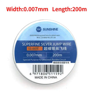 SUNSHINE SS-007บินสายลวด0.007มม สำหรับโทรศัพท์มือถือ CPU ลายนิ้วมือ Touch เฉพาะสายซ่อม