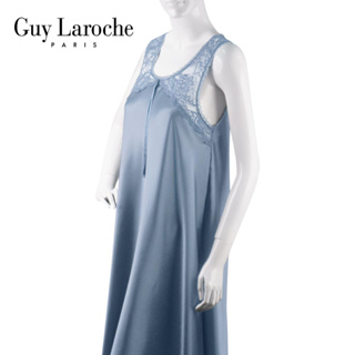 Guy Laroche ชุดนอนGN4C43ของแท้เกรด A ทรงกระโปรงสั้น ผ้าซาตินเนื้อนุ่ม ผ้าลื่น แต่งลูกไม้ที่อกด้านหน้า