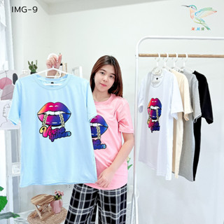 4000 IMG-9# เสื้อยืด สีพื้น พิมพ์ลายดิจิตอล สไตล์เกาหลี