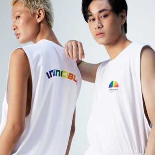 PAINKILLER เพนคิลเลอร์ เสื้อแขนกุด เสื้อผ้าผู้ชาย แฟชั่นผู้ชาย / CRESCENT OVERSIZED SLEEVELESS TEE / รุ่น PRIDE 2023