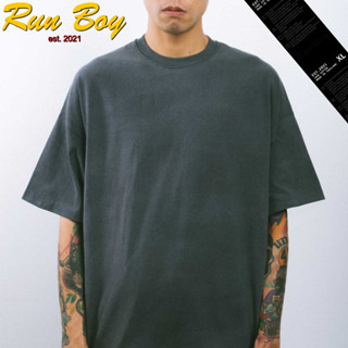 เสื้อยืด RUNBOY ป้ายดำ สีฟอกfaded