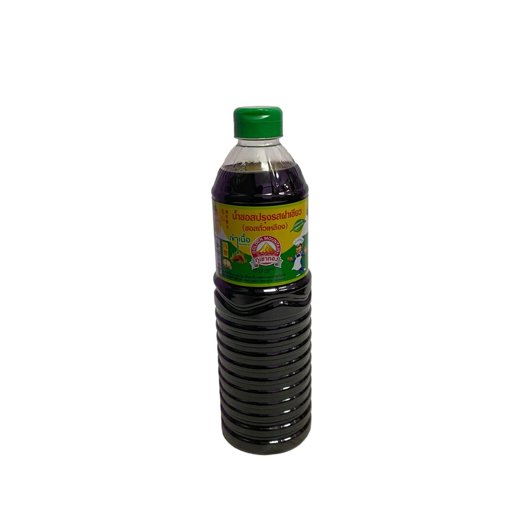 ภูเขาทอง ซอสฝาเขียว,ซอสถั่วเหลือง รุ่นขวดพลาสติก 1L SEASONING SAUCE GREEN CAP 1000 ml 1 ขวด/ปริมาณ 1