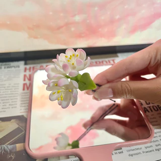 หมุดเสียบผมดอกไม้ดินปั้น สวยแบบตัวมารดา🌺
