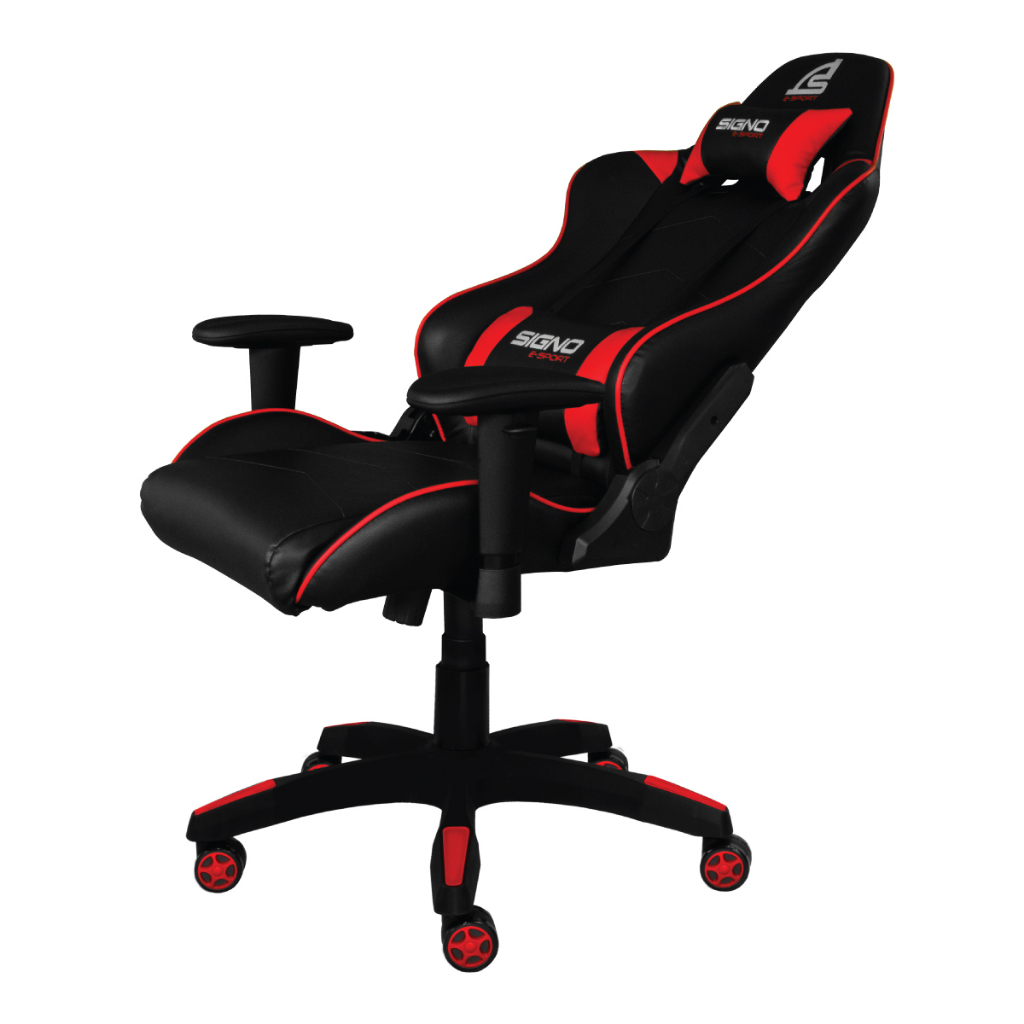 SIGNO GC-202 เก้าอี้เกมมิ่ง Gaming Chair ผลิตจากโฟมหนานั่งสบายไม่ยุบ ปรับเอนได้ 160องศา รับน้ำหนัก 150 กก. แขนปรับได้ 2D รูปที่ 2