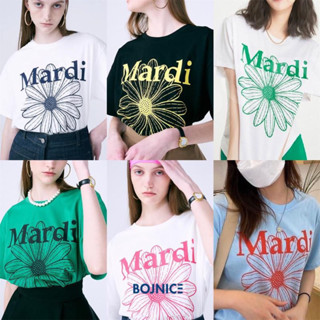 🇰🇷พร้อมส่ง Mardi Mercredi T-shirt (รุ่น FLOWERMARDI, DDANJI, NUMERO 23, BELLE DE JOUR)