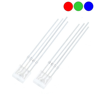 (5 ดวง) RGB LED เหลี่ยม ไดโอดเปล่งแสง 2x5x5 Common Anode Cathode Bright Full Color LED 255 ควบคุมการแสดงสีได้อิสระ