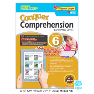 GM Kids (ของแท้พร้อมส่ง 11 - 13 ขวบ) แบบฝึกหัดสิงค์โปร์ ฝึกอ่านจับใจความ ประถม 6 Conquer Comprehension Primary 6