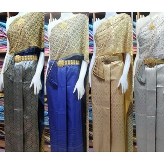 #ชุดไทย​หน้านางชายพัด​ #ชุดแต่งงาน​ #ชุดไทยราคาถูก(ไม่รวมเครื่องประดับ)​