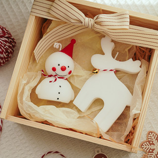 O•urHome[เทียนคริสต์มาสตุ๊กตาหิมะ]Christmas snowman candleเทียนหอมอโรมา ของตกแต่งบ้าน ของขวัญสร้างสรรค์ อุปกรณ์ประกอบฉาก